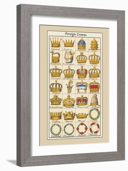 Foreign Crowns: Celestial, Eastern-Hugh Clark-Framed Art Print