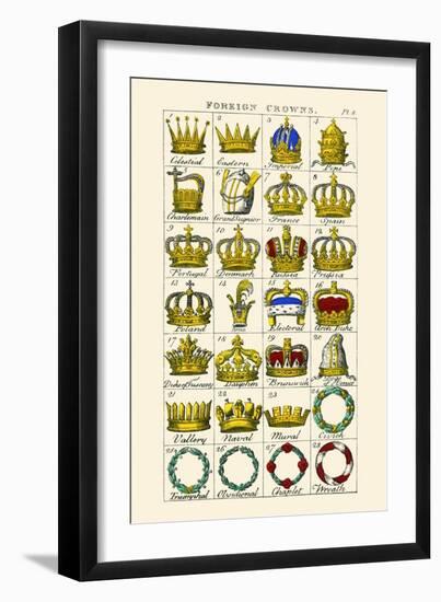 Foreign Crowns-Hugh Clark-Framed Art Print