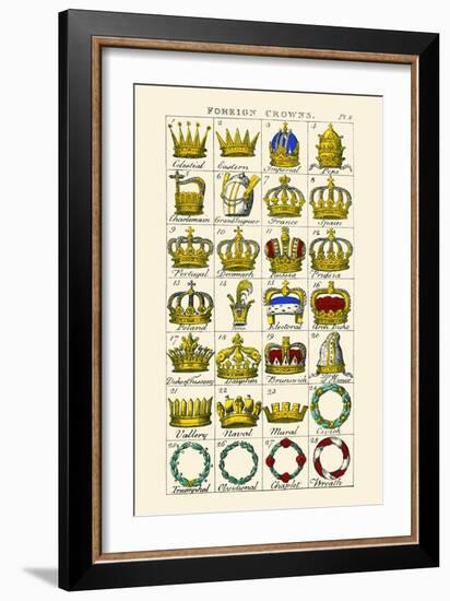 Foreign Crowns-Hugh Clark-Framed Art Print