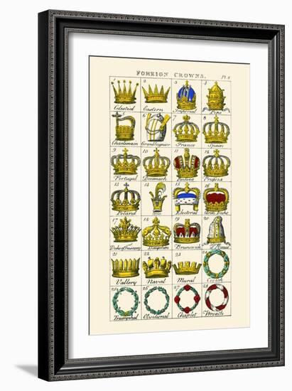 Foreign Crowns-Hugh Clark-Framed Art Print