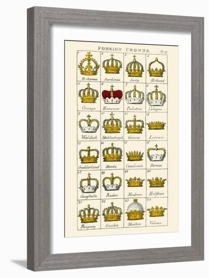 Foreign Crowns-Hugh Clark-Framed Art Print