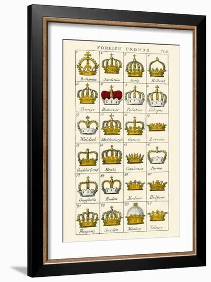 Foreign Crowns-Hugh Clark-Framed Art Print