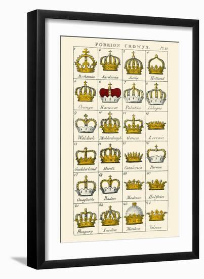 Foreign Crowns-Hugh Clark-Framed Art Print