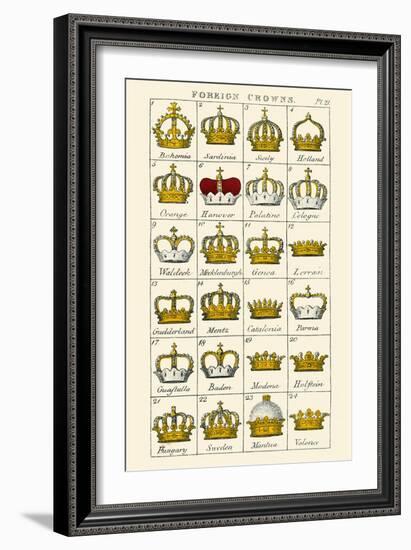 Foreign Crowns-Hugh Clark-Framed Art Print