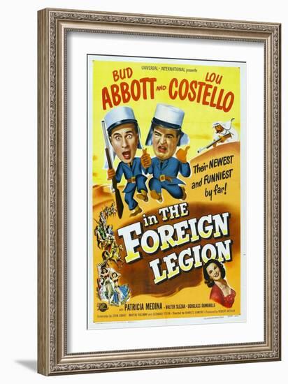 Foreign Legion, 1950 "Abbott And Costello In the Foreign Legion" Directed by Charles Lamont-null-Framed Giclee Print