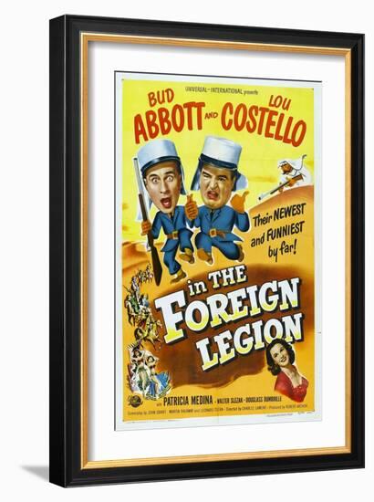 Foreign Legion, 1950 "Abbott And Costello In the Foreign Legion" Directed by Charles Lamont-null-Framed Giclee Print