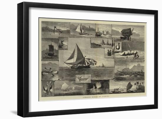 Foreign Modes of Fishing-null-Framed Giclee Print