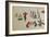 Foreigners Playing Sumo-Kyosai Kawanabe-Framed Giclee Print