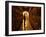 Foreman of Works Inspects Barrels of Rioja Wine in the Underground Cellars at Muga Winery-John Warburton-lee-Framed Photographic Print