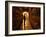 Foreman of Works Inspects Barrels of Rioja Wine in the Underground Cellars at Muga Winery-John Warburton-lee-Framed Photographic Print