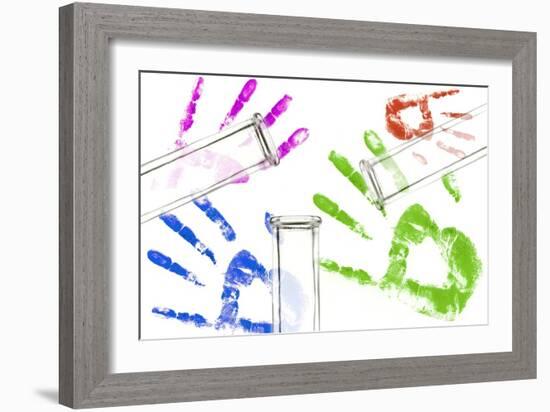 Forensic Identification, Conceptual Image-Sigrid Gombert-Framed Photographic Print