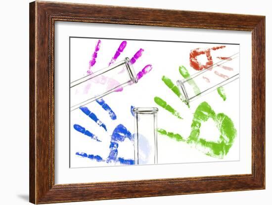 Forensic Identification, Conceptual Image-Sigrid Gombert-Framed Photographic Print