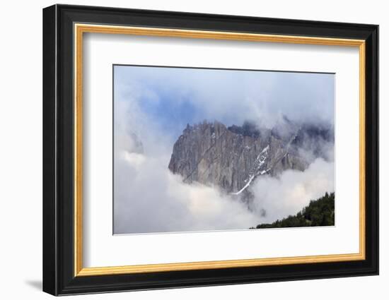 Forest and the rugged mountains in the Torres del Paine National Park, Patagonia, Chile, South Amer-Alex Robinson-Framed Photographic Print