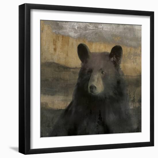 Forest Black Bear-Carol Robinson-Framed Art Print