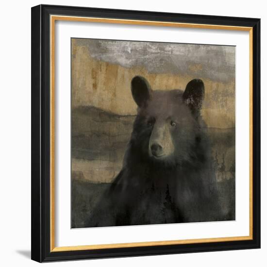 Forest Black Bear-Carol Robinson-Framed Art Print
