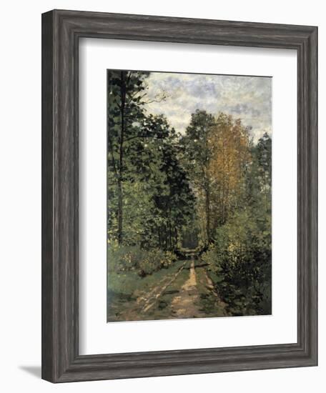 Forest Cart Road-Claude Monet-Framed Giclee Print