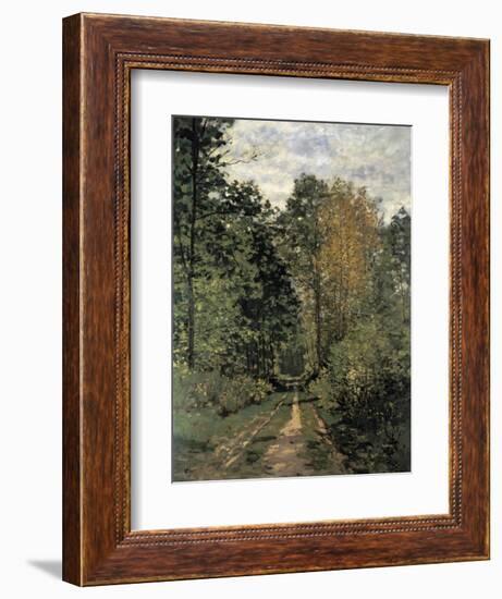 Forest Cart Road-Claude Monet-Framed Giclee Print