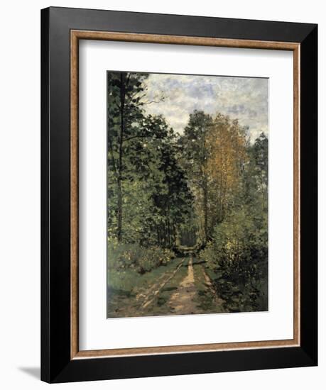 Forest Cart Road-Claude Monet-Framed Giclee Print