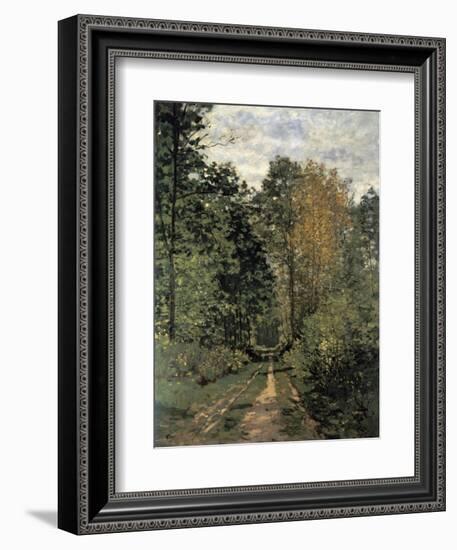 Forest Cart Road-Claude Monet-Framed Giclee Print