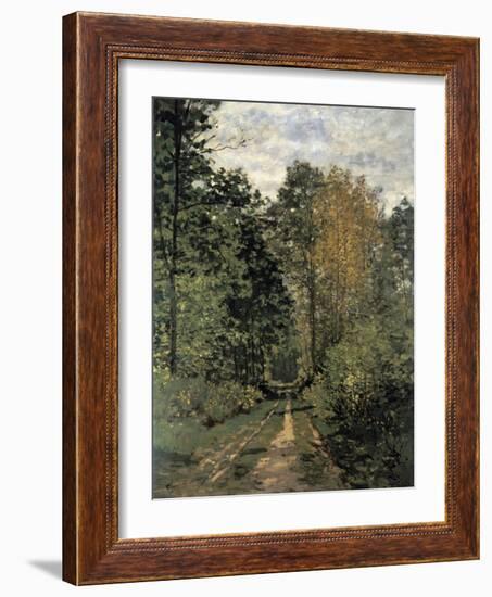 Forest Cart Road-Claude Monet-Framed Giclee Print