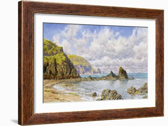 Forest Cove, Cardigan Bay, 1883 (Oil on Canvas)-John Brett-Framed Giclee Print