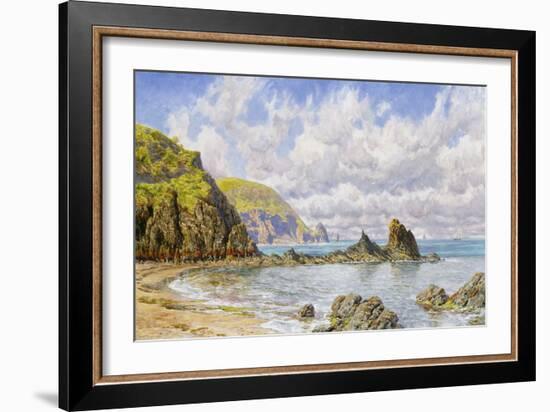 Forest Cove, Cardigan Bay, 1883 (Oil on Canvas)-John Brett-Framed Giclee Print