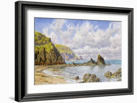 Forest Cove, Cardigan Bay, 1883 (Oil on Canvas)-John Brett-Framed Giclee Print