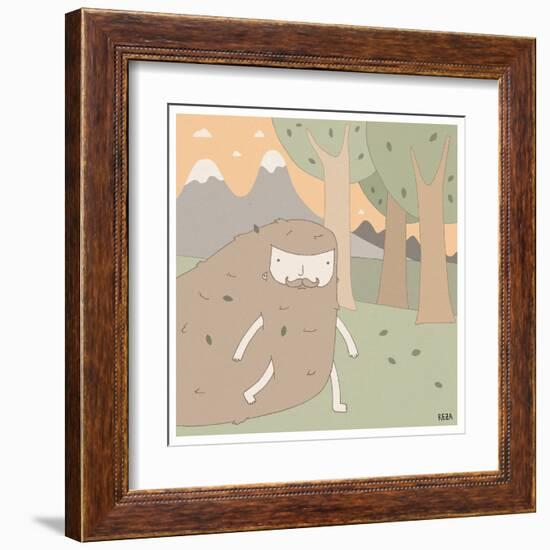 Forest Dude-Reza Farazmand-Framed Art Print