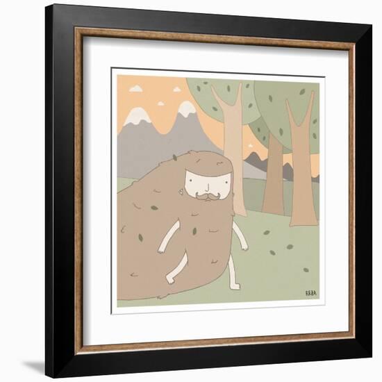 Forest Dude-Reza Farazmand-Framed Art Print