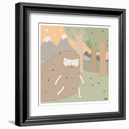 Forest Dude-Reza Farazmand-Framed Art Print