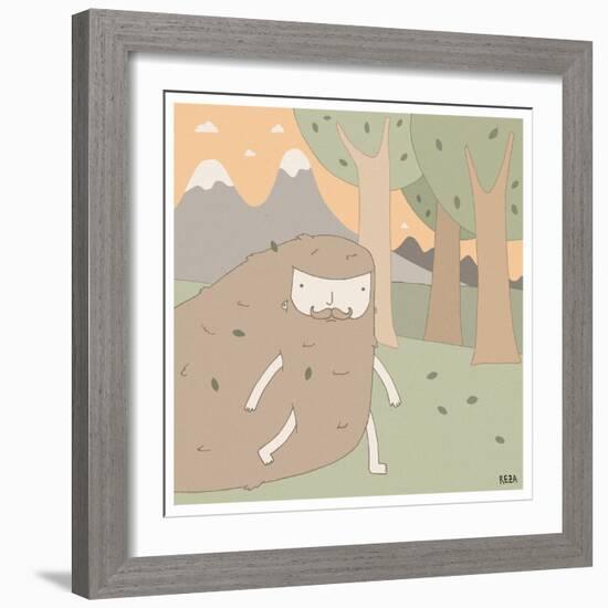 Forest Dude-Reza Farazmand-Framed Art Print