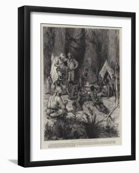 Forest Dwarfs Eating Snakes-Godefroy Durand-Framed Giclee Print