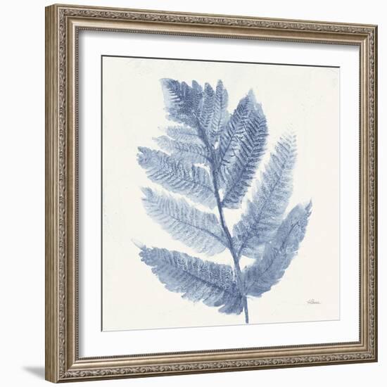 Forest Ferns I Blue-Albena Hristova-Framed Art Print