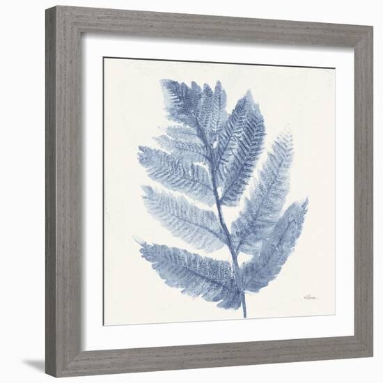 Forest Ferns I Blue-Albena Hristova-Framed Art Print