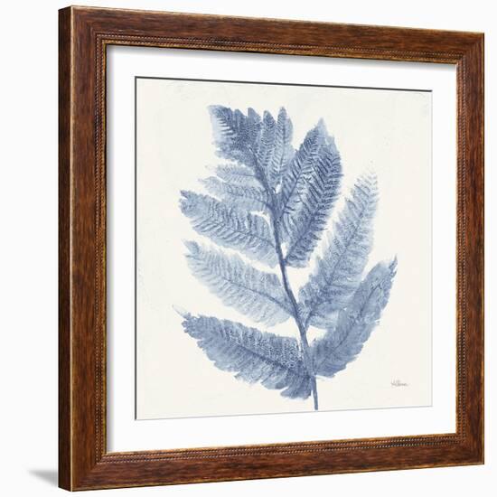 Forest Ferns I Blue-Albena Hristova-Framed Art Print