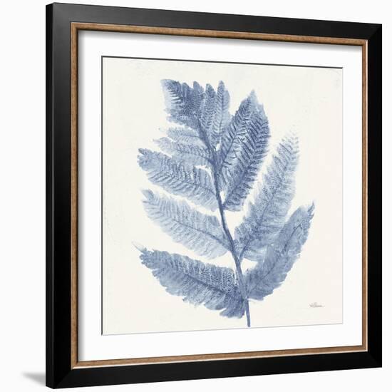 Forest Ferns I Blue-Albena Hristova-Framed Art Print