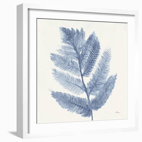 Forest Ferns I Blue-Albena Hristova-Framed Art Print