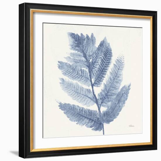 Forest Ferns I Blue-Albena Hristova-Framed Art Print