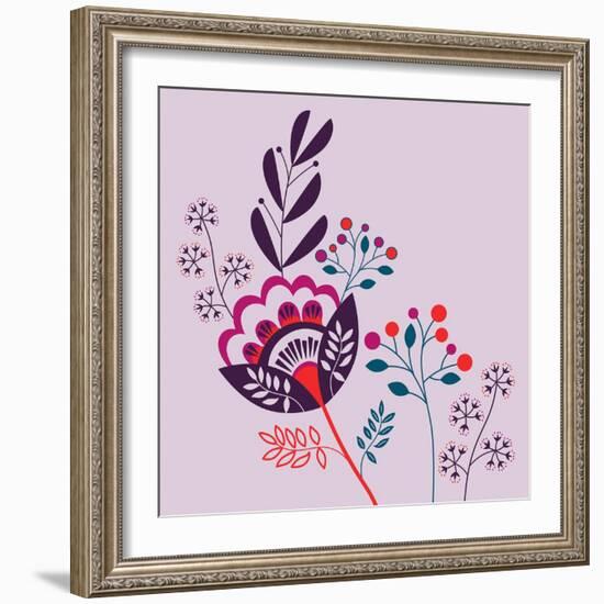 Forest Floral-null-Framed Giclee Print