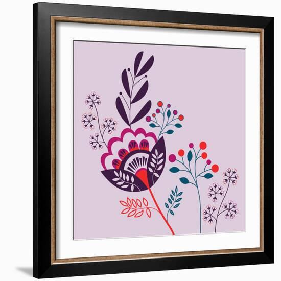 Forest Floral-null-Framed Giclee Print