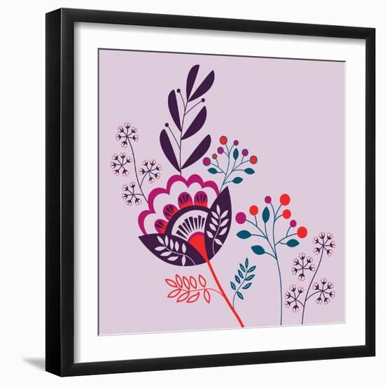Forest Floral-null-Framed Giclee Print