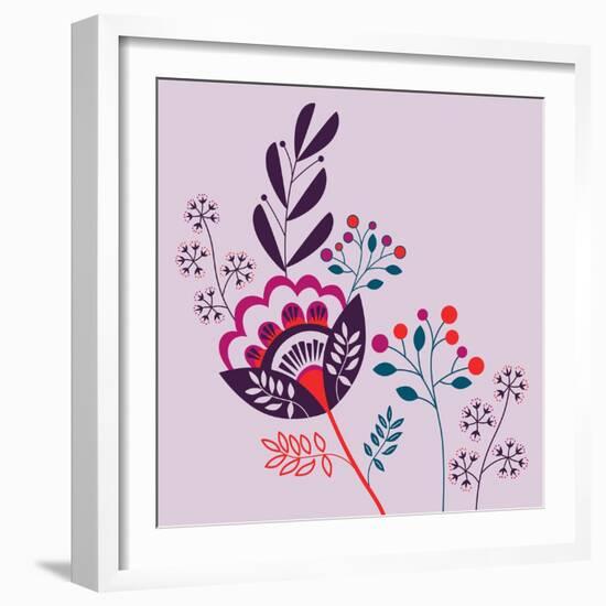 Forest Floral-null-Framed Giclee Print