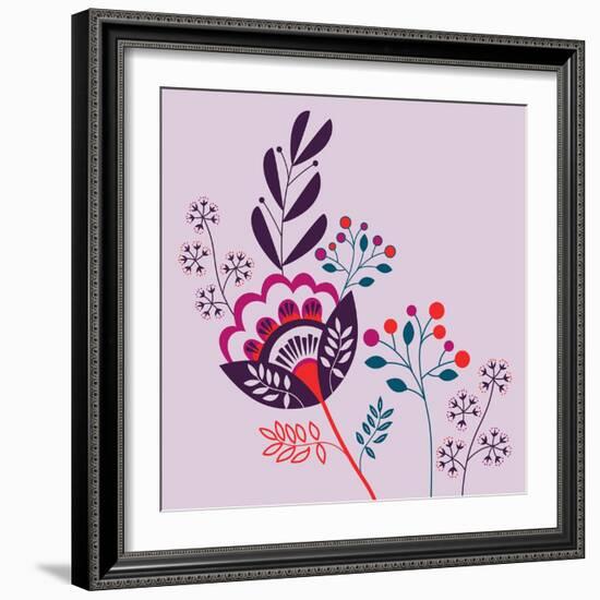 Forest Floral-null-Framed Giclee Print