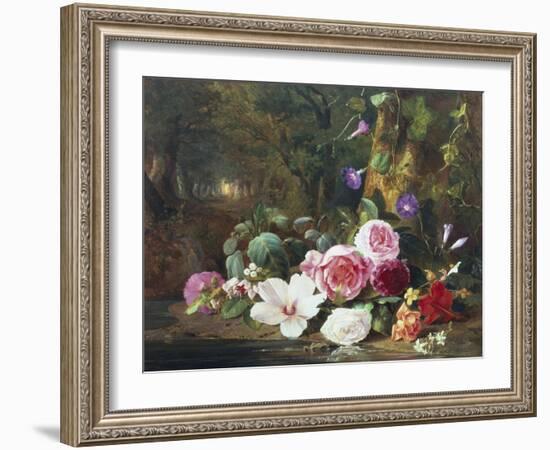 Forest Flowers-Jean Baptiste Claude Robie-Framed Giclee Print