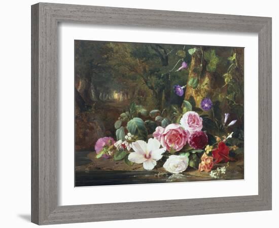 Forest Flowers-Jean Baptiste Claude Robie-Framed Giclee Print