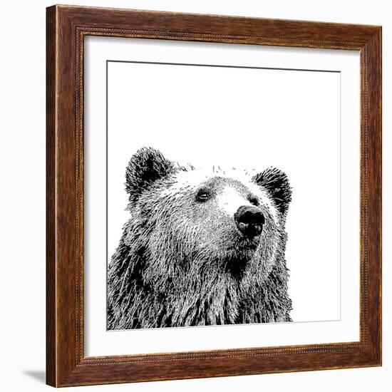 Forest Focus - Bear-Myriam Tebbakha-Framed Giclee Print