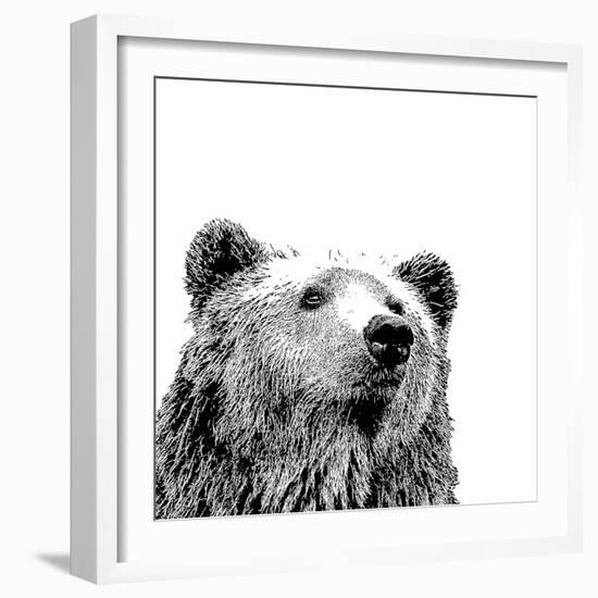 Forest Focus - Bear-Myriam Tebbakha-Framed Giclee Print