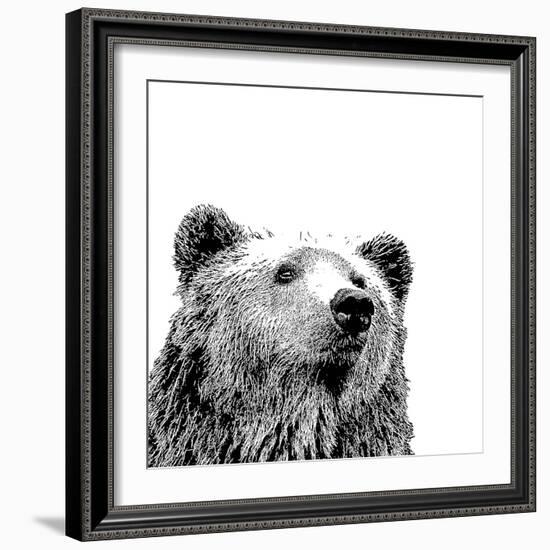 Forest Focus - Bear-Myriam Tebbakha-Framed Giclee Print