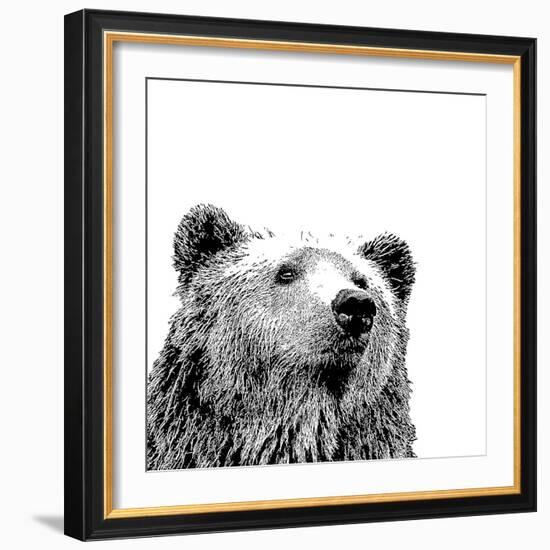 Forest Focus - Bear-Myriam Tebbakha-Framed Giclee Print