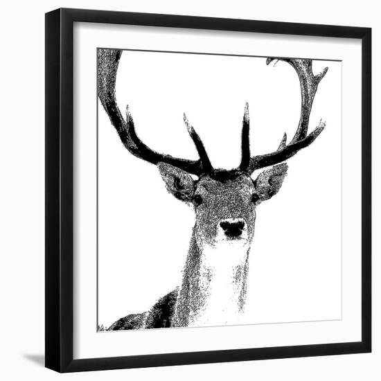 Forest Focus - Deer-Myriam Tebbakha-Framed Giclee Print